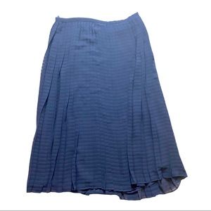 Ralph Lauren Navy Blue Pleated Skirt
